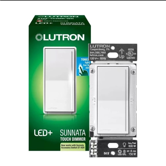 Lutron Sunnata Touch Dimmer with LED+ ( 10 Pack) retail package may very. - Picture 3 of 3